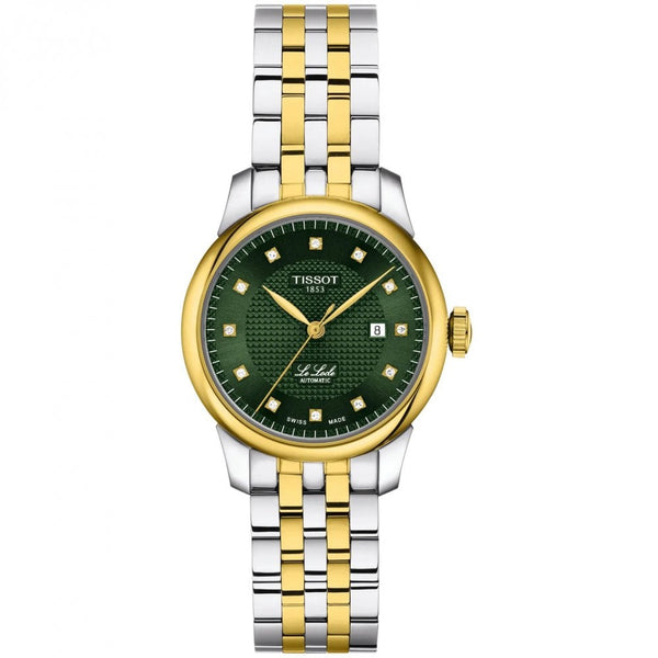 Tissot Ladies Le Locle 29mm Green Dial Diamond Set Watch