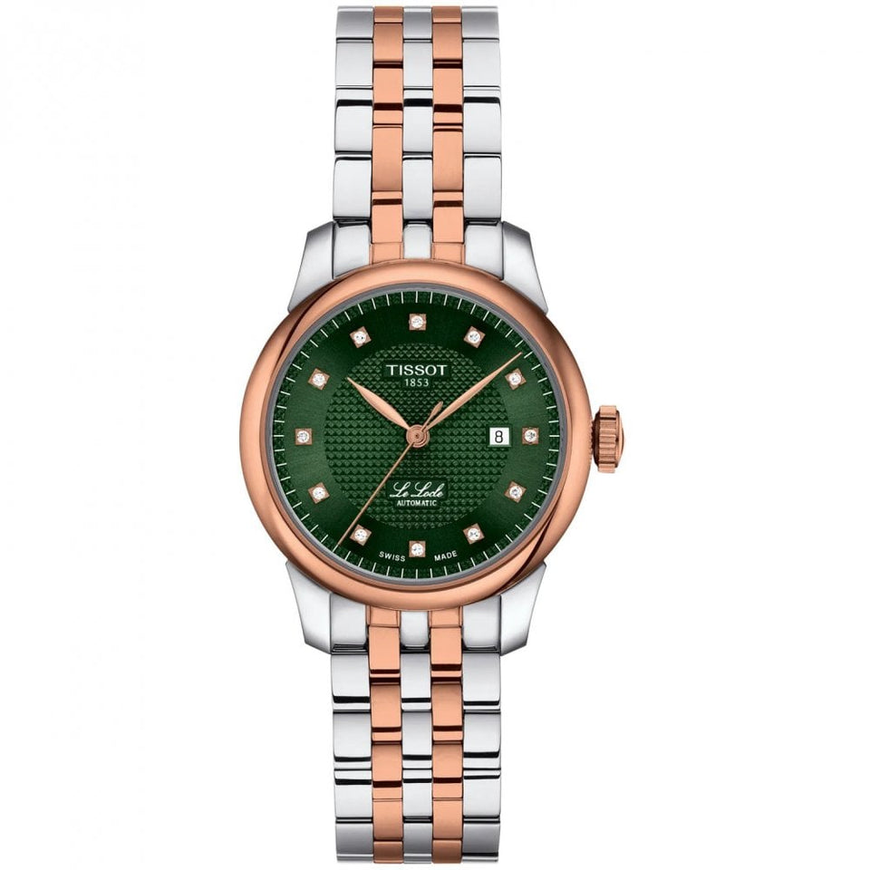 Tissot Ladies Le Locle Steel & Rose Diamond Set 29mm Watch