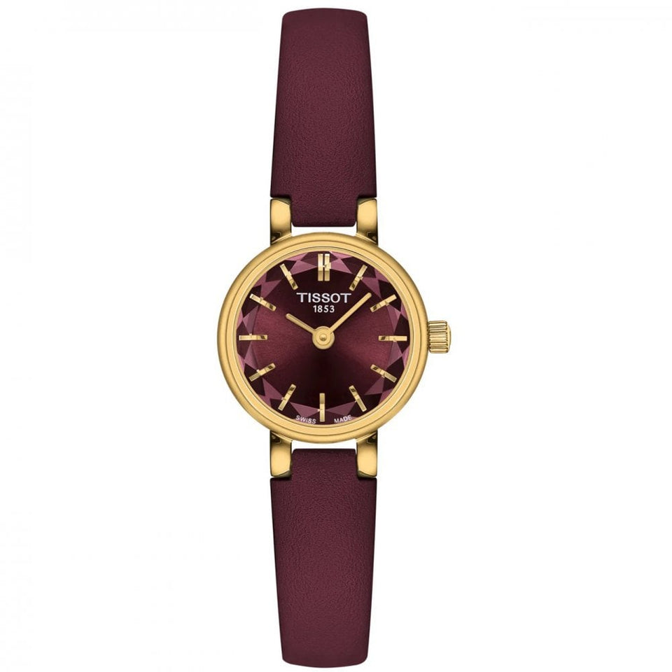 Tissot Ladies Lovely Burgundy & Gold Watch