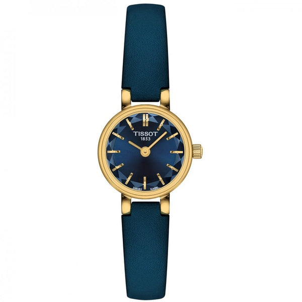 Tissot Ladies Lovely Round Navy Blue & Gold Watch