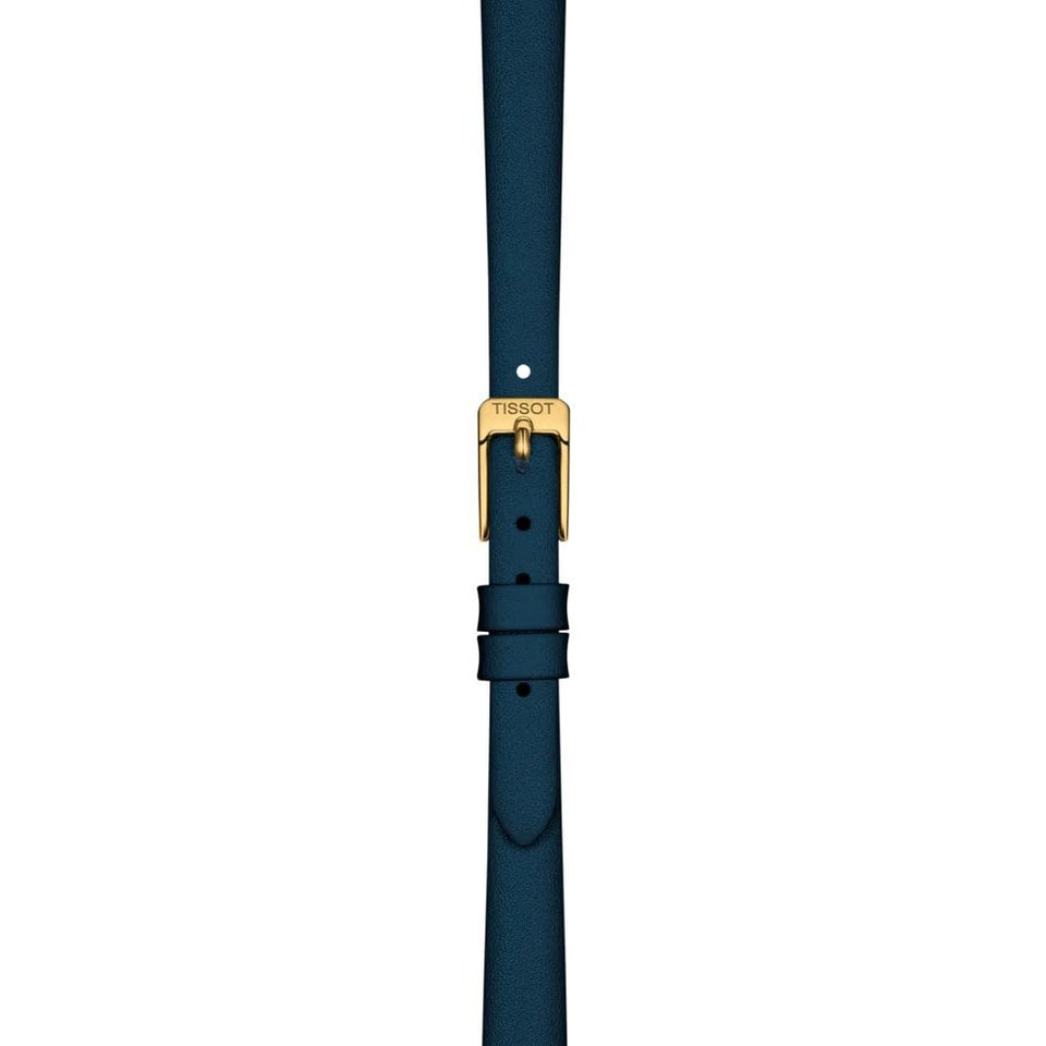 Tissot Ladies Lovely Round Navy Blue & Gold Watch