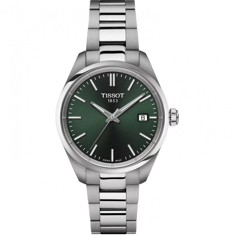 Tissot Ladies PR 100 34mm Green Dial Watch