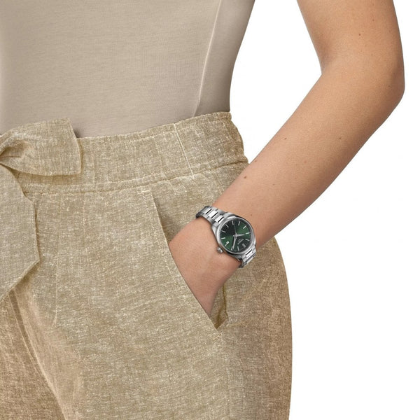Tissot Ladies PR 100 34mm Green Dial Watch