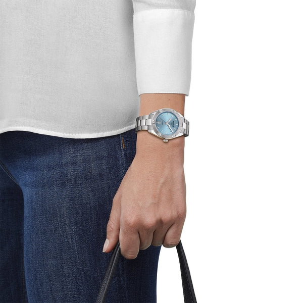 Tissot Ladies PR 100 Sport Chic Quartz Watch | Blue Dial