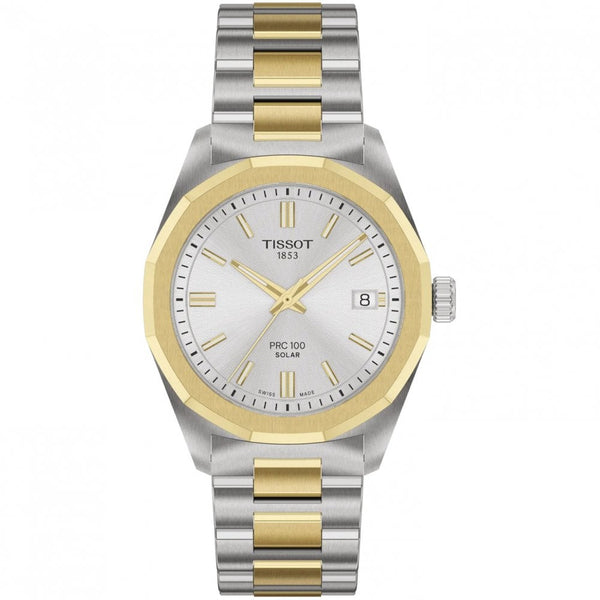 Tissot Ladies PRC 100 Two Tone Solar 34mm Watch