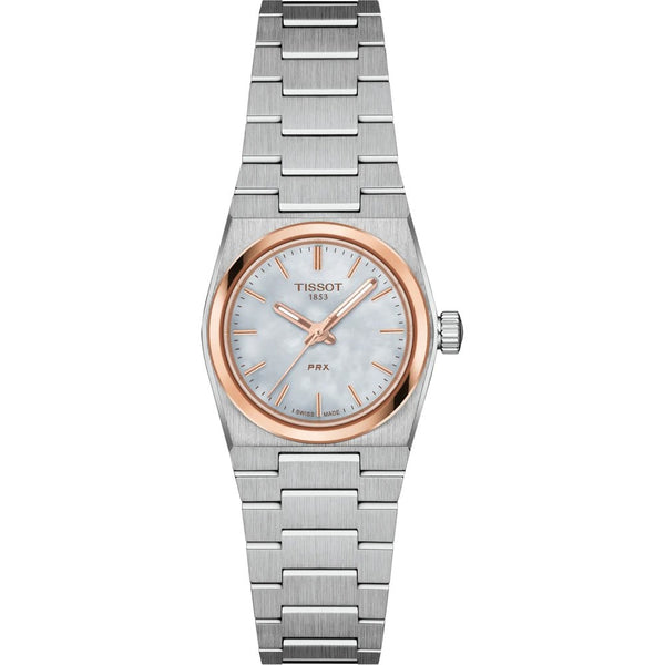 Tissot Ladies PRX 25mm Rose PVD Bezel Quartz Watch