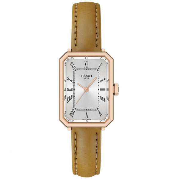 Tissot Ladies SRV 30mm Rose Gold Case Leather Strap Watch
