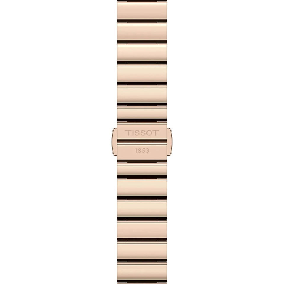 Tissot Ladies SRV 30mm Rose Gold Tone Blue Dial Watch