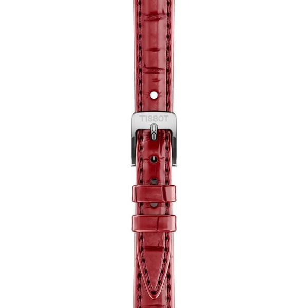 Tissot Ladies SRV Red Leather Strap Watch