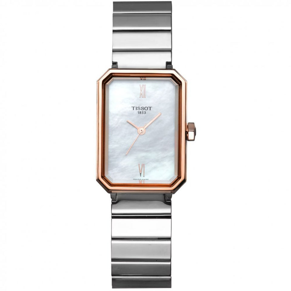 Tissot Ladies SRV Steel & Rose Mother of Pearl Watch