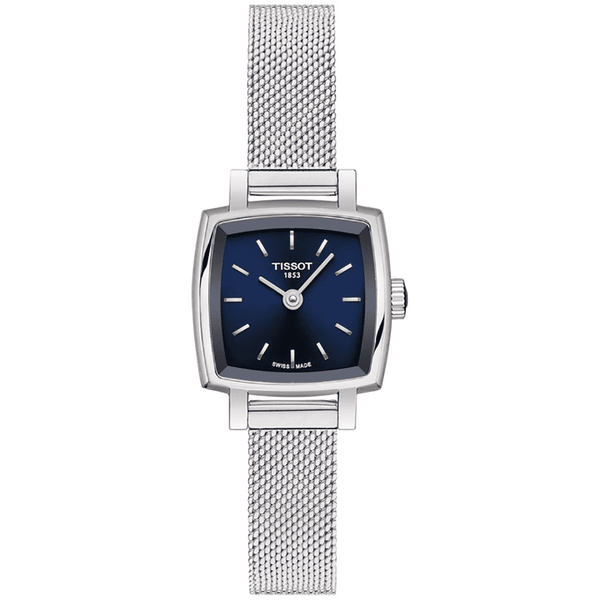 Tissot Lovely Square 20mm Mesh Bracelet Watch | Blue Dial