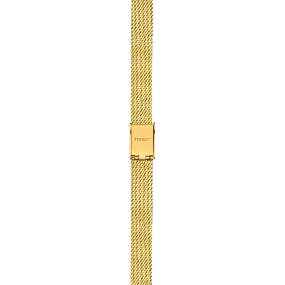 Tissot Lovely Square 20mm Mesh Bracelet Watch | Silver Dial