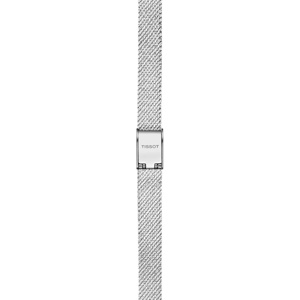Tissot Lovely Square Diamond Set 20mm Watch | Silver Dial