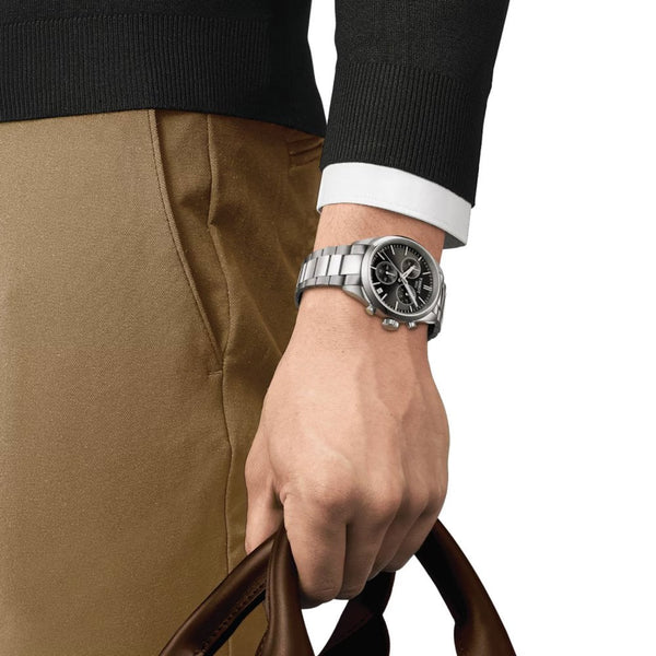 Tissot Men's 40mm PR 100 Chronograph Green Dial Watch