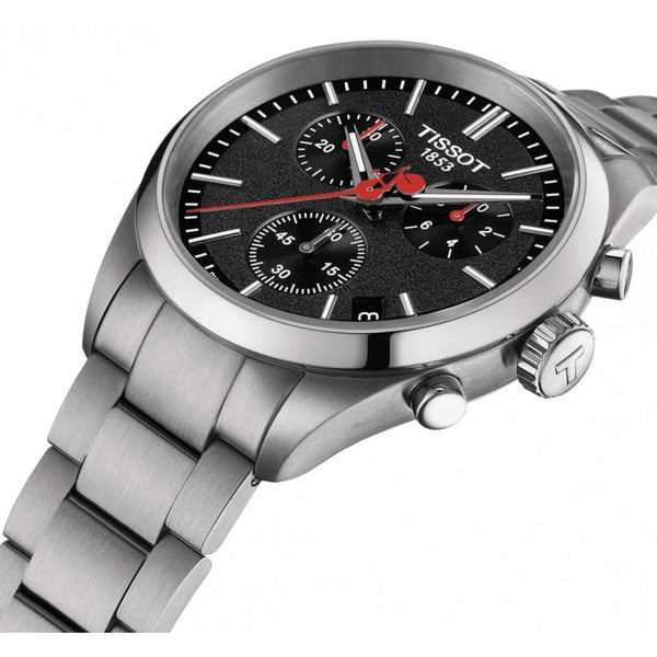 Tissot Men's 40mm PR 100 LA VUELTA Chronograph Black Dial Watch