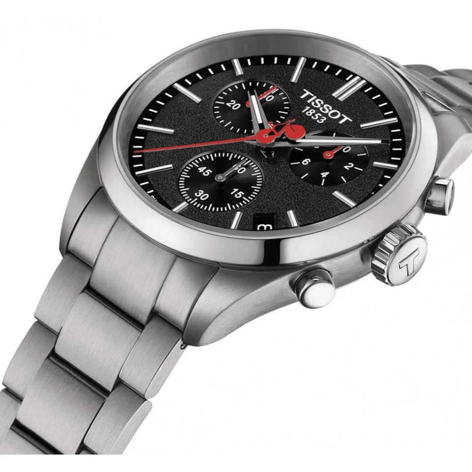 Tissot Men's 40mm PR 100 LA VUELTA Chronograph Black Dial Watch