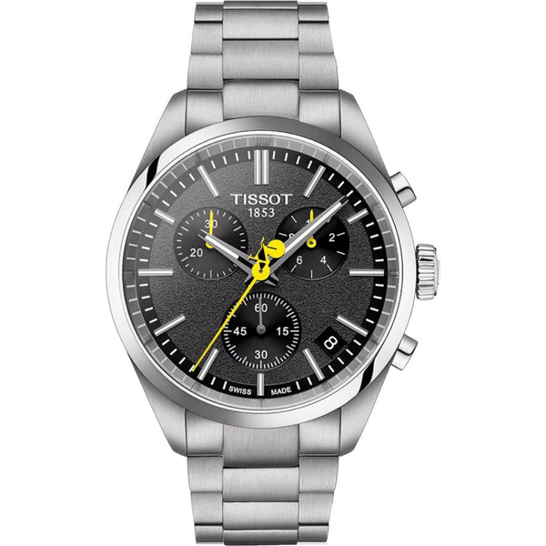 Tissot Men's 40mm PR 100 Tour De France Chronograph Black Dial Watch