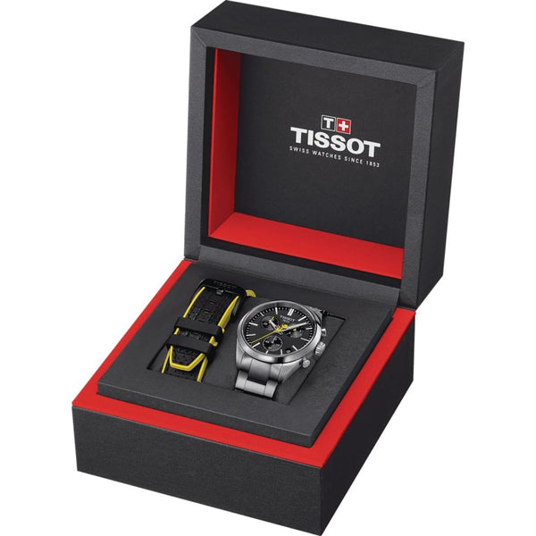 Tissot Men's 40mm PR 100 Tour De France Chronograph Black Dial Watch