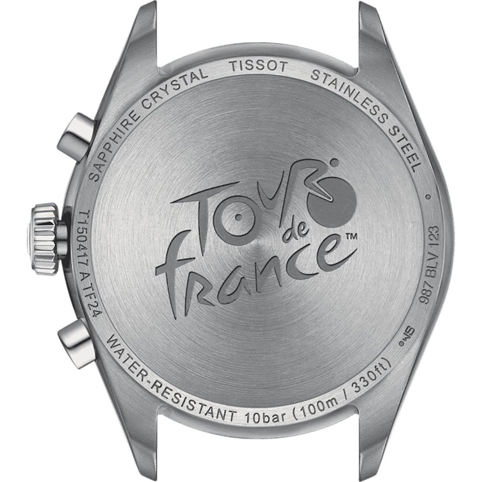 Tissot Men's 40mm PR 100 Tour De France Chronograph Black Dial Watch