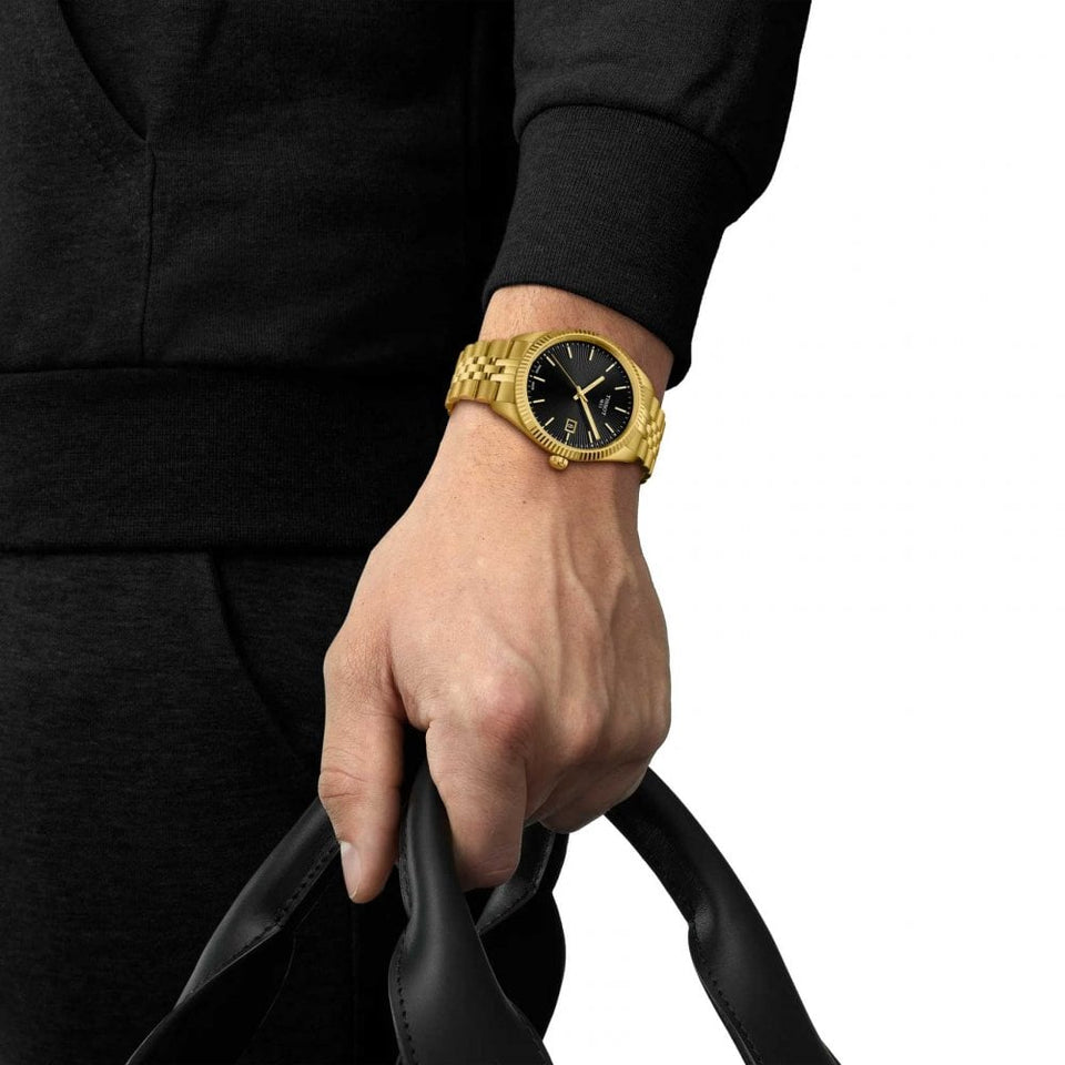 Tissot Men's Ballade 40mm Gold PVD Quartz Watch