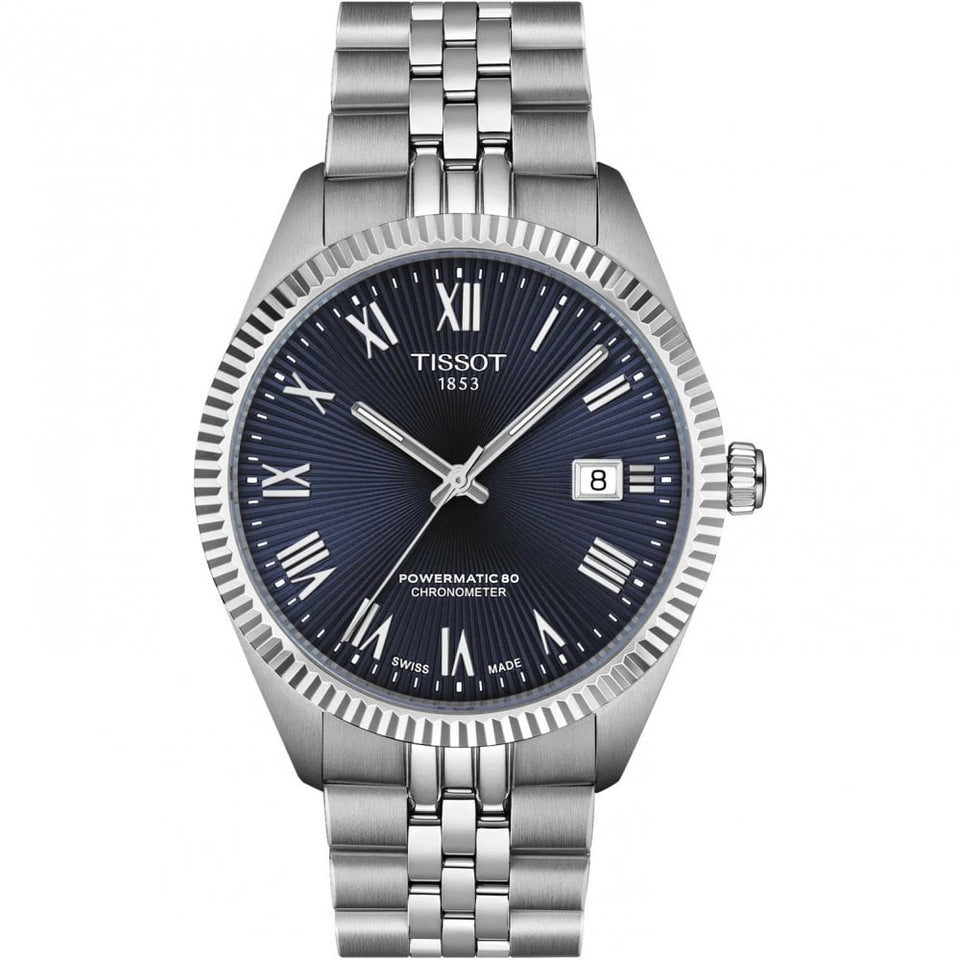 Tissot Men's Ballade Blue Dial Powermatic 80 COSC Watch