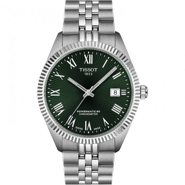Tissot Men's Ballade Green Dial Powermatic 80 COSC Watch