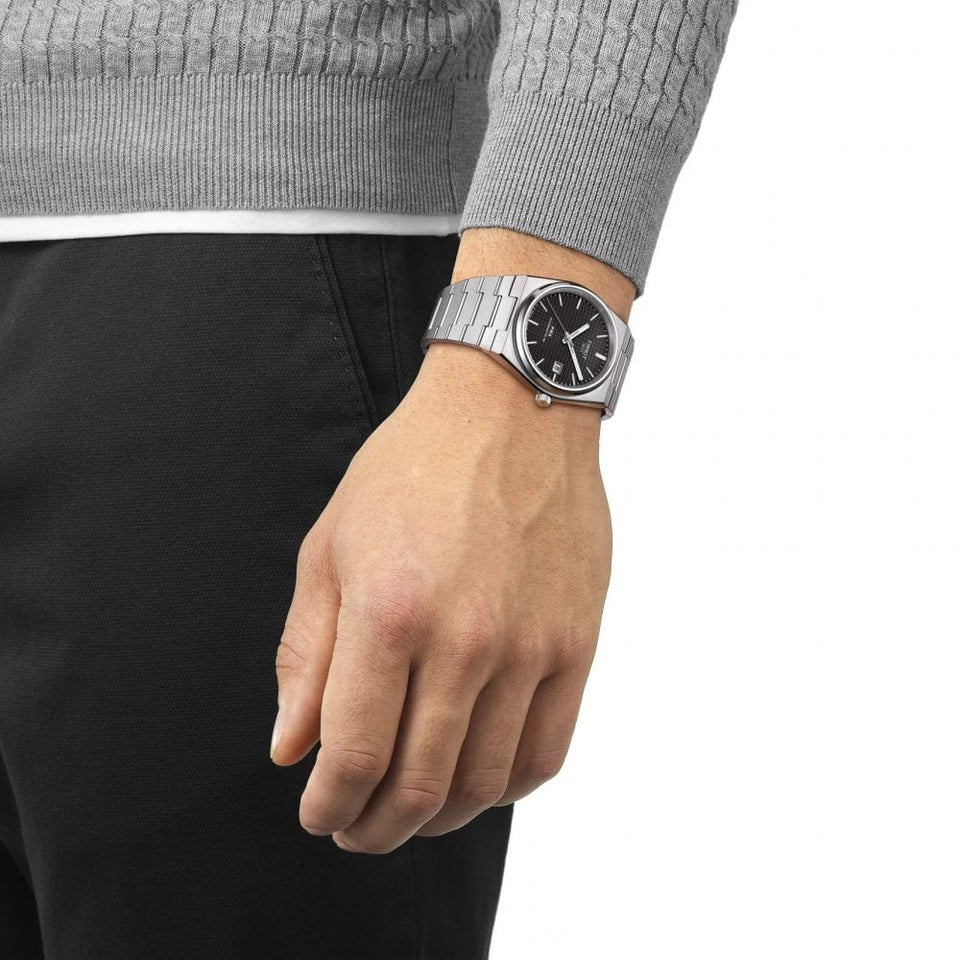 Tissot Men's Black Dial 39.5mm PRX Powermatic Watch