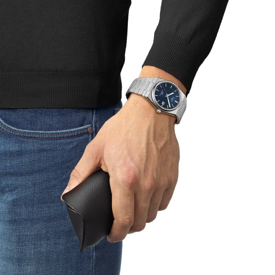 Tissot Men's Blue Dial 39.5mm PRX Powermatic Watch