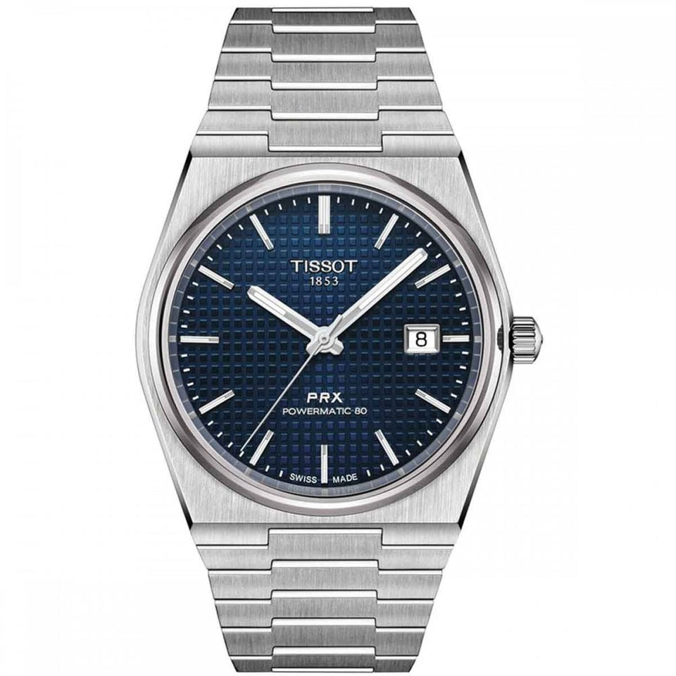 Tissot Men's Blue Dial 39.5mm PRX Powermatic Watch
