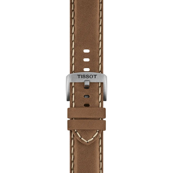 Tissot Men's Chrono L 42mm Brown Strap Watch