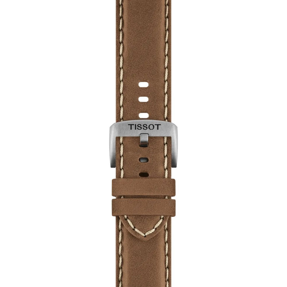 Tissot Men's Chrono L 42mm Brown Strap Watch