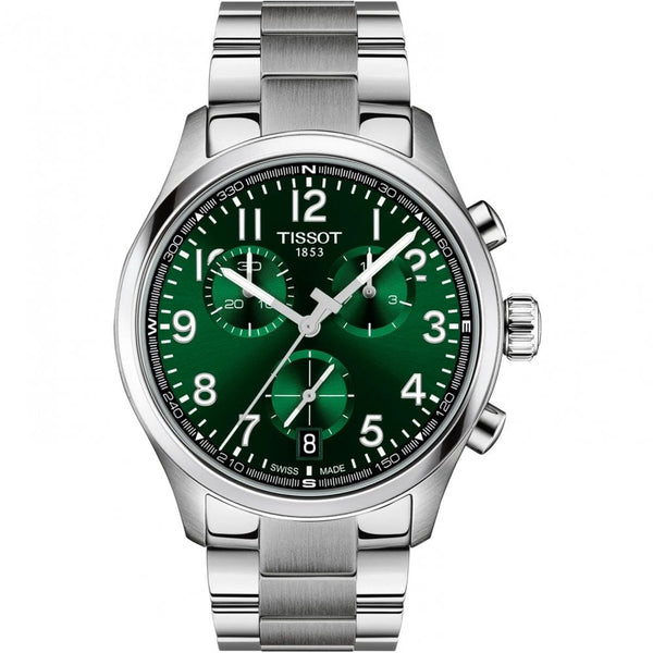 Tissot Men's Chrono L 42mm Chronograph Green Dial Watch