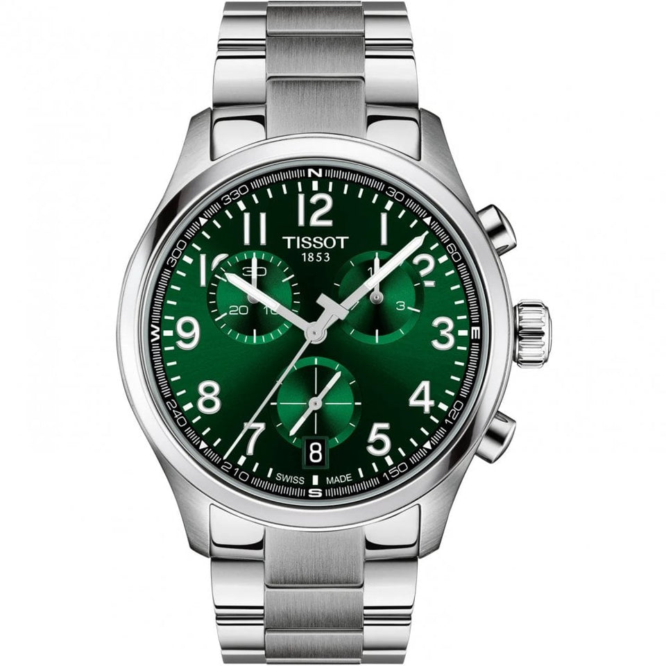 Tissot Men's Chrono L 42mm Chronograph Green Dial Watch