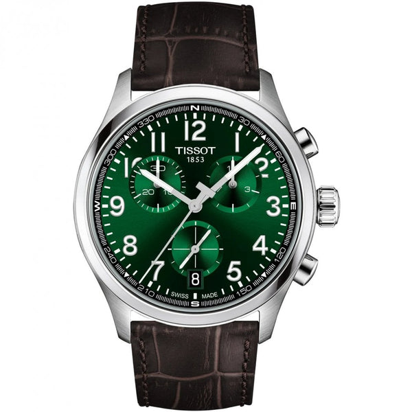 Tissot Men's Chrono L 42mm Green Dial Chronograph Watch