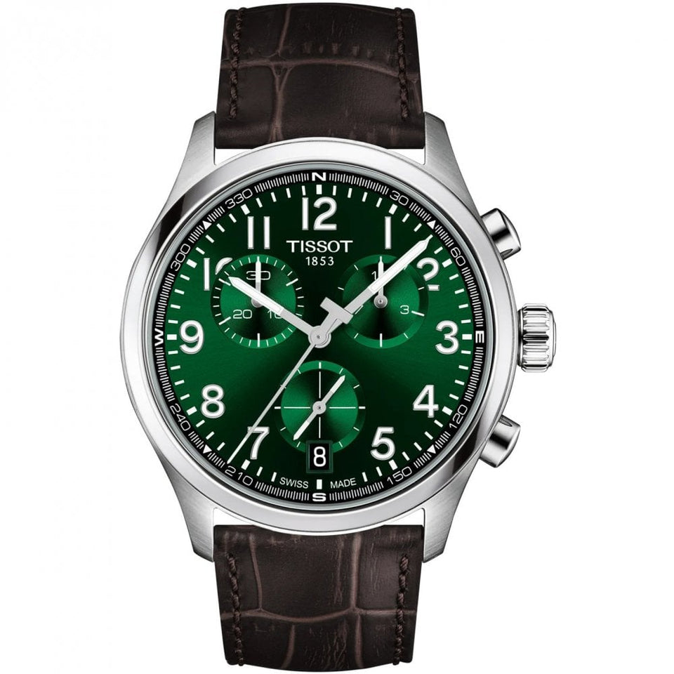 Tissot Men's Chrono L 42mm Green Dial Chronograph Watch