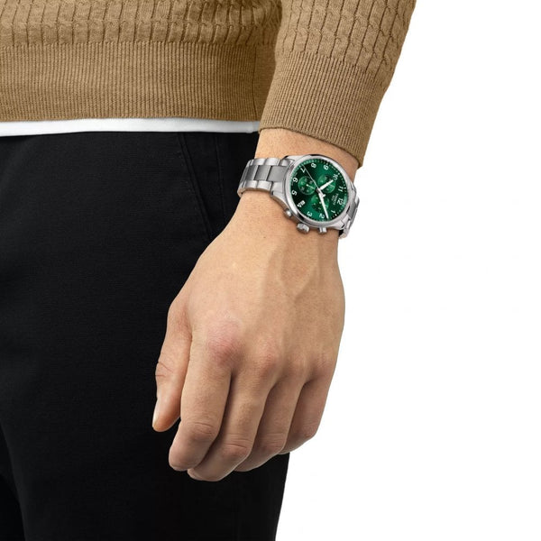 Tissot Men's Chrono XL Classic Green Dial 45mm Watch
