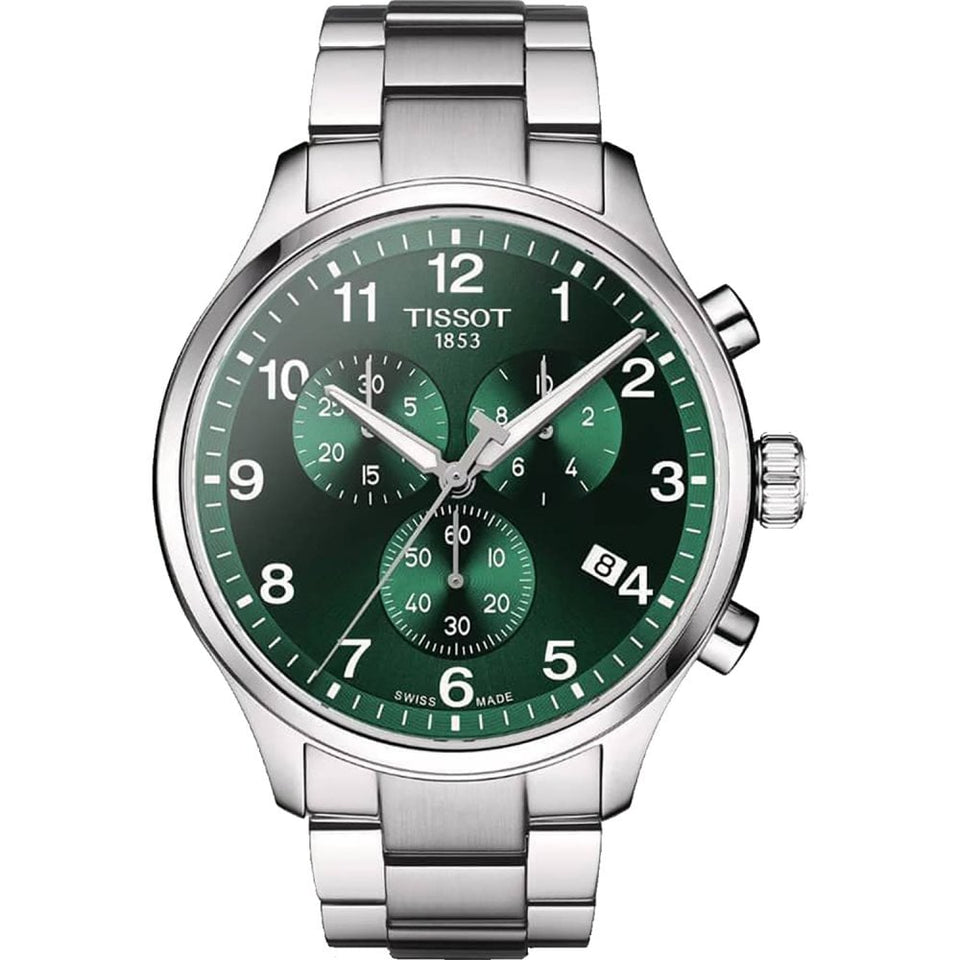 Tissot Men's Chrono XL Classic Green Dial 45mm Watch