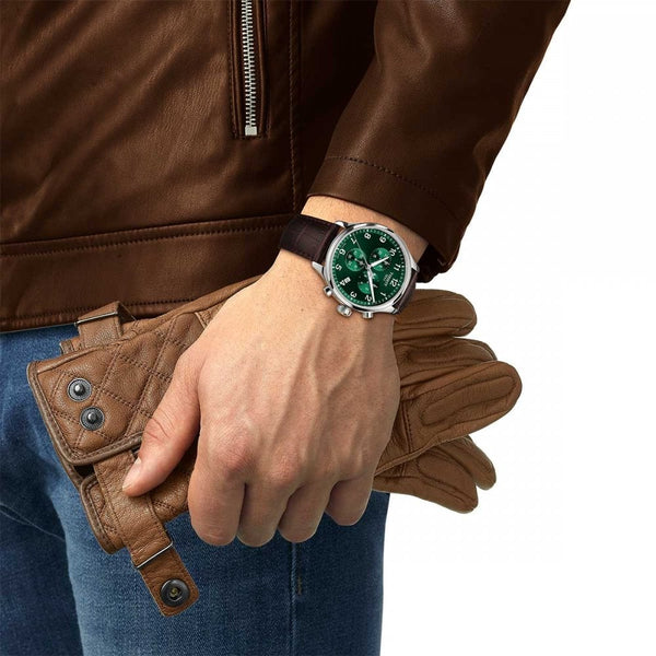 Tissot Men's CHRONO XL Vintage Green 45mm Watch