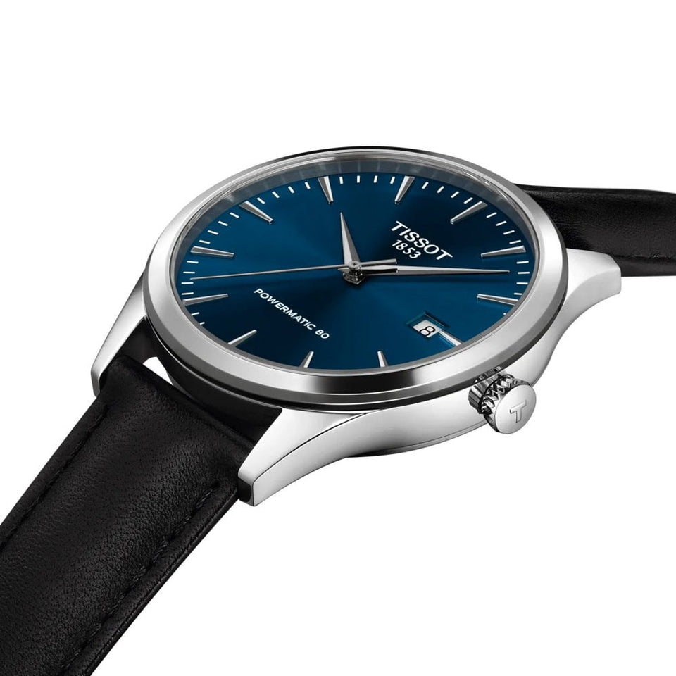 Tissot Men's Classic Dream 40mm Blue Dial Black Strap Watch