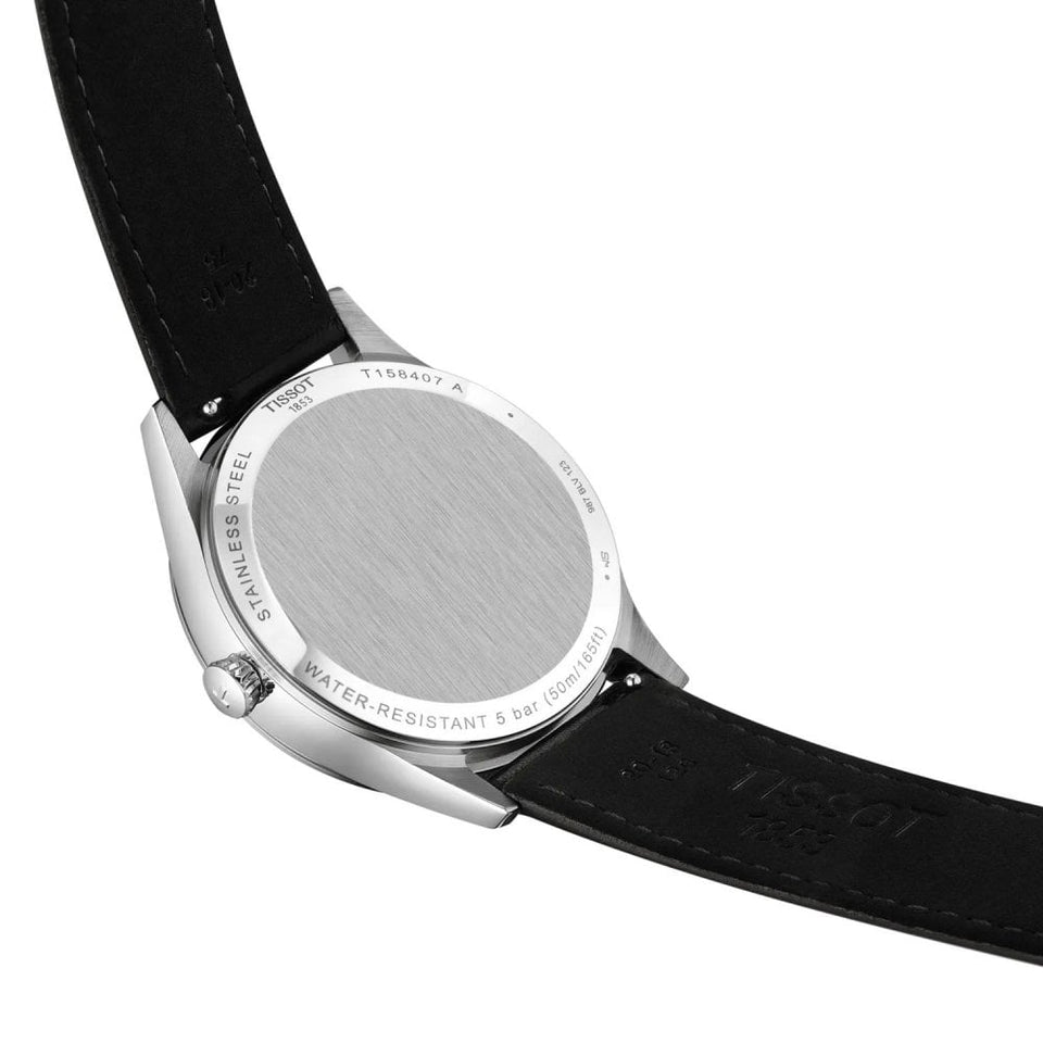 Tissot Men's Classic Dream 40mm Blue Dial Black Strap Watch