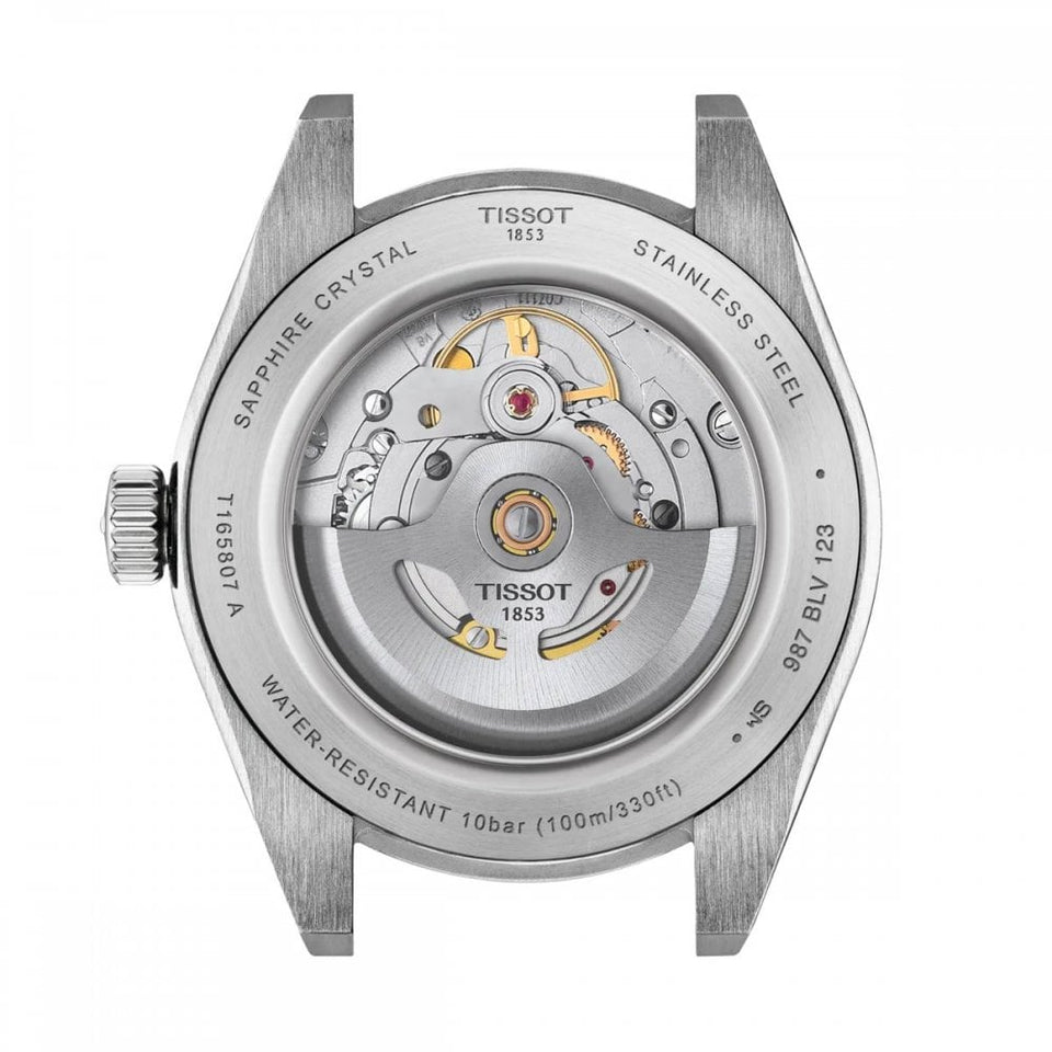 Tissot Men's Gentleman 38mm Powermatic 80 Silver Watch