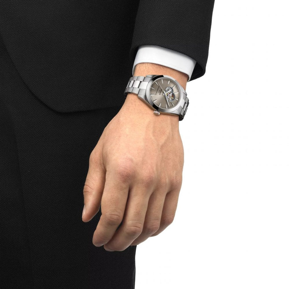 Tissot Men's Gentleman Powermatic 80 Open Heart Watch