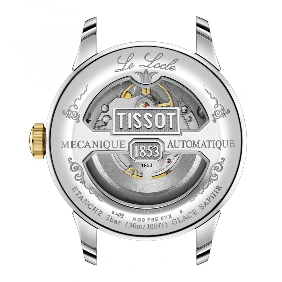 Tissot Men's Le Locle Powermatic 80 Green Dial & Gold Detail Watch