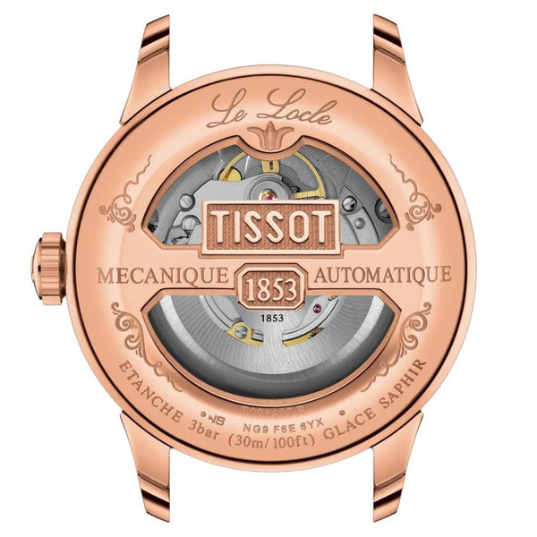 Tissot Men's Le Locle Rose Gold Green Dial 39mm Watch