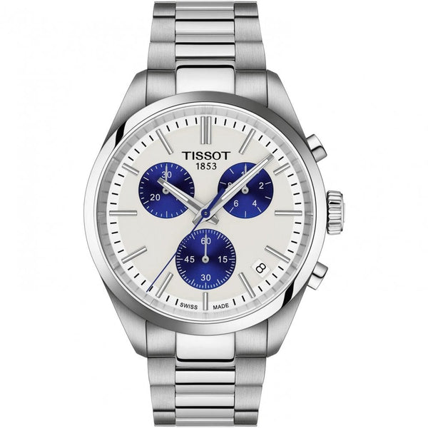 Tissot Men's PR 100 40mm Blue Detail Chronograph Watch