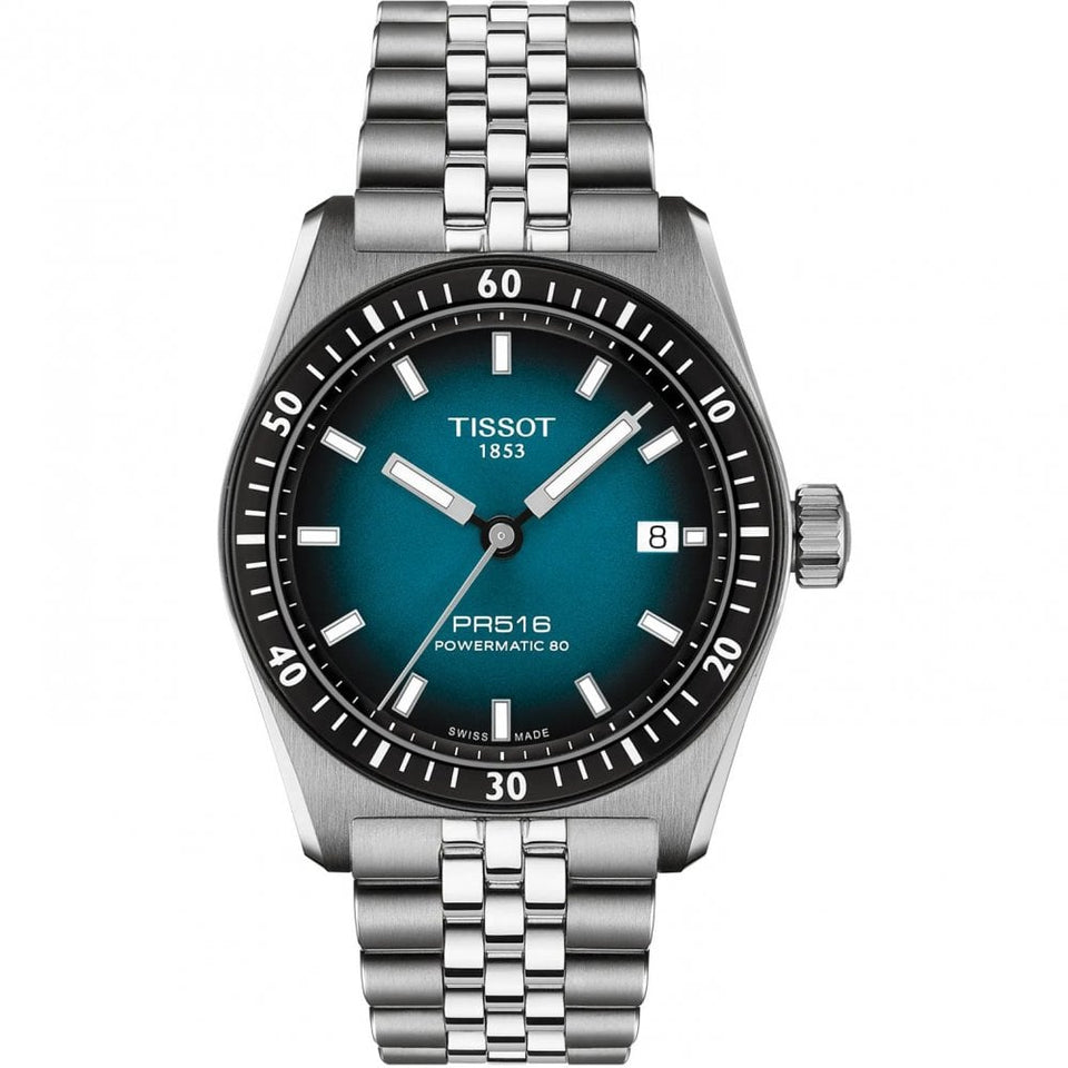Tissot Men's PR516 38mm Blue Dial Automatic Watch