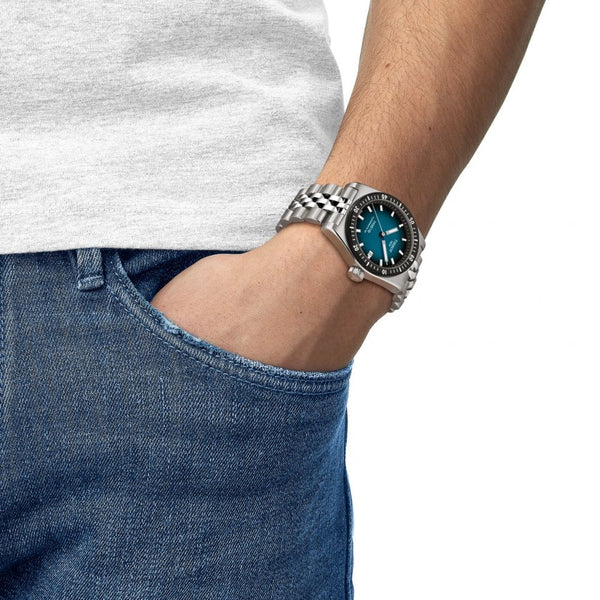 Tissot Men's PR516 38mm Blue Dial Automatic Watch