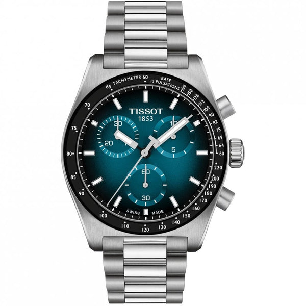 Tissot Men's PR516 40mm Blue Dial Chronograph Watch