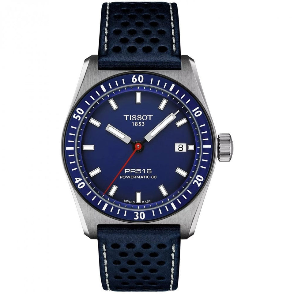 Tissot Men's PR516 Blue Powermatic 80 Watch