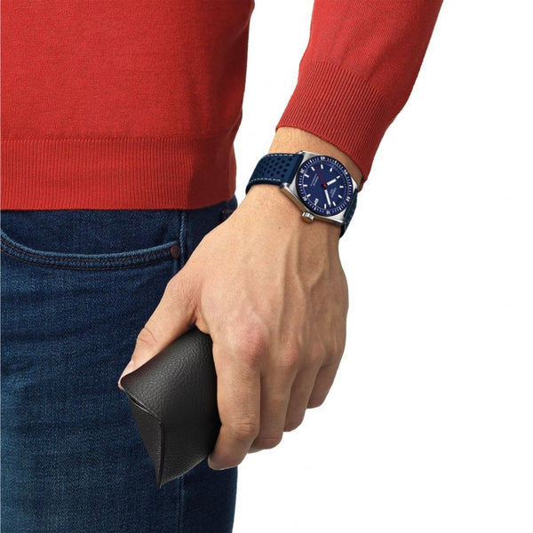 Tissot Men's PR516 Blue Powermatic 80 Watch